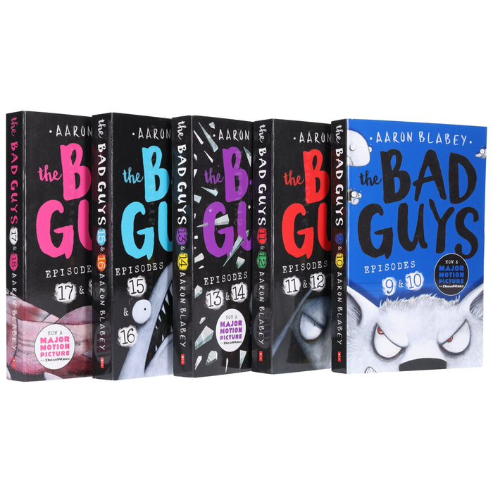 The Bad Guys Episodes 9-18 By Aaron Blabey 5 Books Collection Set - Ages 7-9 - Paperback 7-9 Scholastic