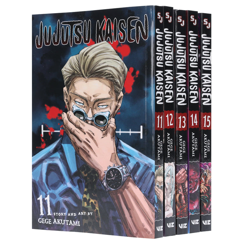 Jujutsu Kaisen Series (Book 11-15) By Gege Akutami 5 Books Collection Manga Set - Ages 16+ - Paperback Graphic Novels Viz Media, Subs. of Shogakukan Inc