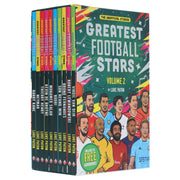 The Greatest Football Stars (Volume 2) by Luke Paton 10 Books Collection Box Set (Includes 10 Free Audiobooks!) - Ages 7-9 - Paperback 7-9 Sweet Cherry Publishing