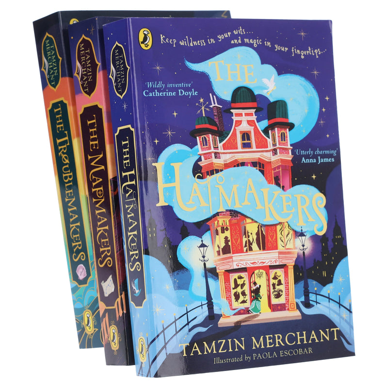 The Hatmakers Series By Tamzin Merchant 3 Books Collection Set - Ages 8-13 - Paperback 9-14 Penguin Random House
