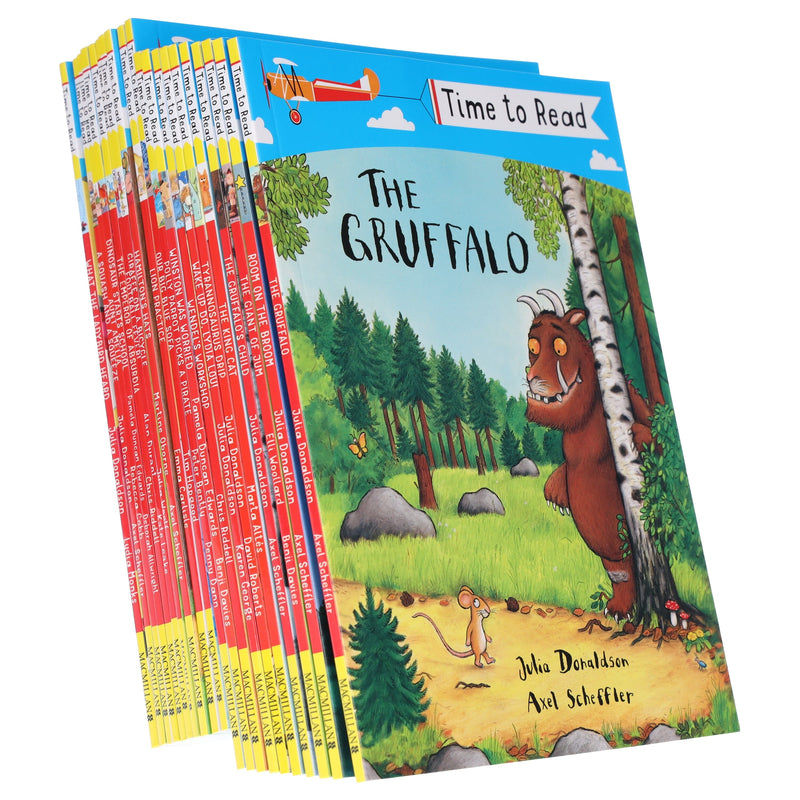Time To Read Collection 20 Books Set By Julia Donaldson & Lydia Monks - Ages 3+ - Paperback 0-5 Macmillan