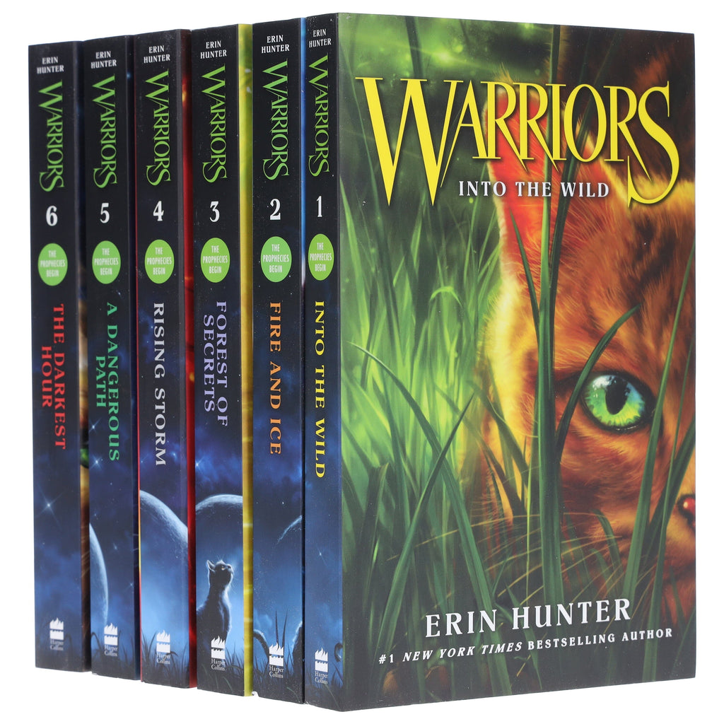 Warriors Cats Series 1 Prophecy Begins Erin Hunter 6 Books Collection Set Ages 8 12 Paperback