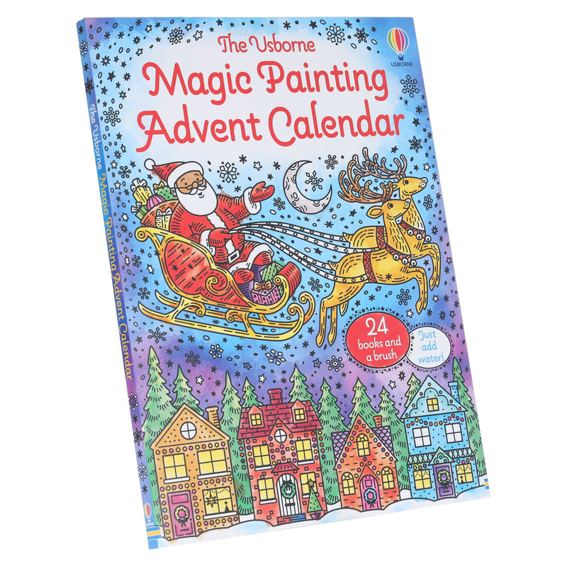 The Usborne: Magic Painting Advent Calendar by Abigail Wheatley 24 Books and a Brush - Ages 4+ - Paperback 3-5 Usborne Publishing Ltd