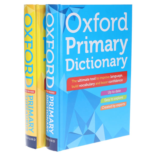 Oxford Primary Dictionary & Thesaurus By Oxford Dictionaries 2 Books Collection Set - Non Fiction - Hardback Non-Fiction Oxford University Press