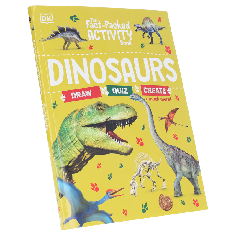 The Fact-Packed Activity Book: Dinosaurs by DK - Ages 5+ - Paperback 5-7 DK