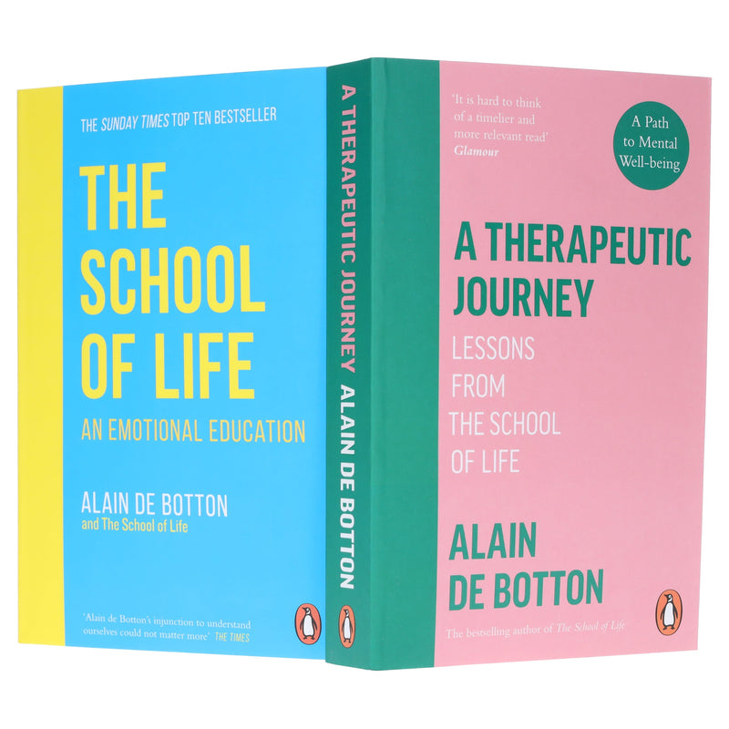 A Therapeutic Journey & The School of Life by Alain de Botton 2 Books Collection Set - Non Fiction - Paperback Non-Fiction Penguin