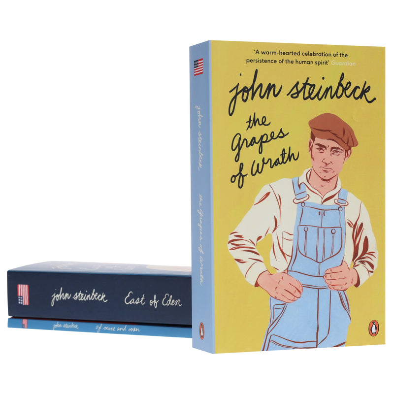 John Steinbeck Collection (The Grapes of Wrath, East of Eden, Of Mice and Men) 3 Books Set - Fiction - Paperback Fiction Penguin Random House