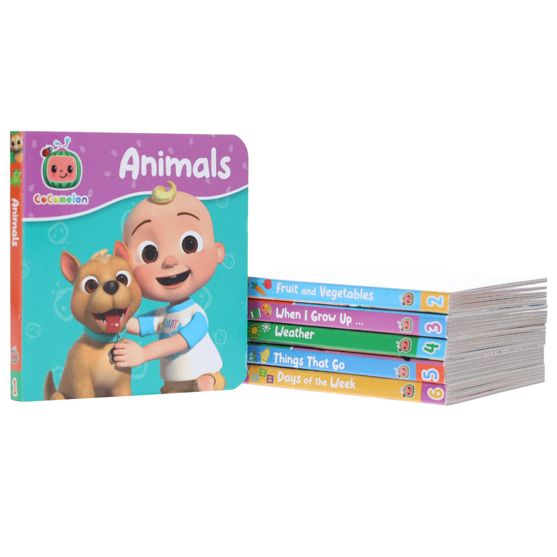 CoComelon Little Learners Pocket Library: 6 Mini Books Collection Box Set - Ages 1-4 - Board Book 0-5 HarperCollins Publishers