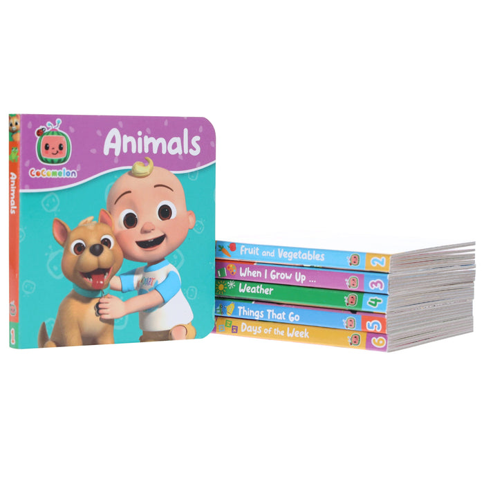 CoComelon Little Learners Pocket Library: 6 Mini Books Collection Box Set - Ages 1-4 - Board Book 0-5 HarperCollins Publishers