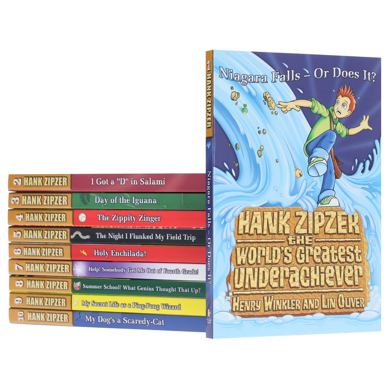 Hank Zipzer Collection by Henry Winkler and Lin Oliver 10 Books Collection - Ages 7-9 - Paperback B2D DEALS Walker Books Ltd