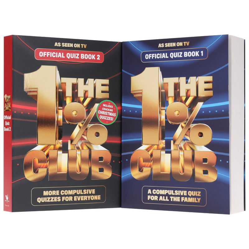 The 1% Club Official Quiz (Book 1&2) by BBC Studios 2 Books Collection Set - Non Fiction - Paperback Non-Fiction Penguin Random House