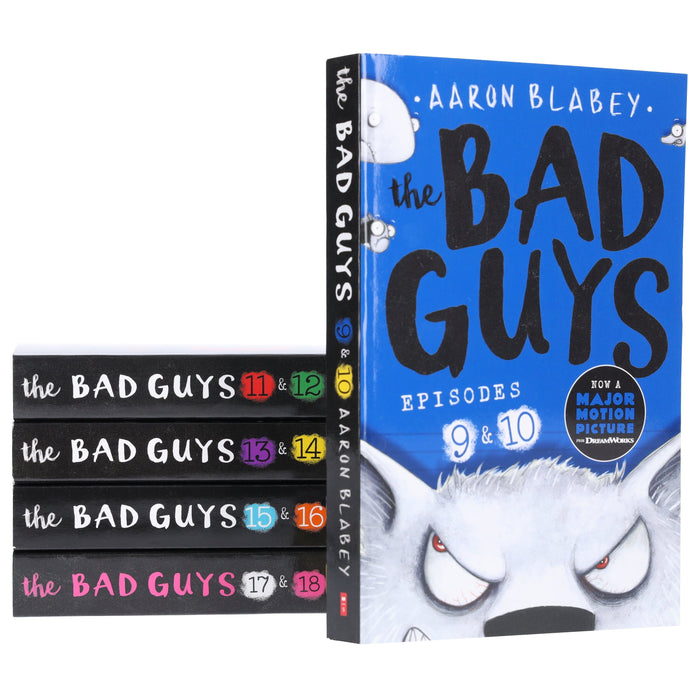 The Bad Guys Episodes 9-18 By Aaron Blabey 5 Books Collection Set - Ages 7-9 - Paperback 7-9 Scholastic