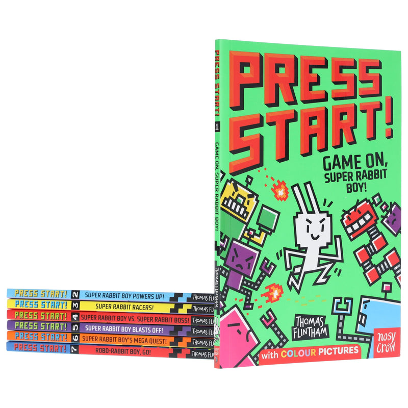 Press Start! Series by Thomas Flintham 7 Books Full-Colour Graphic Novels Collection Set - Ages 5+ - Paperback Graphic Novels Nosy Crow Ltd