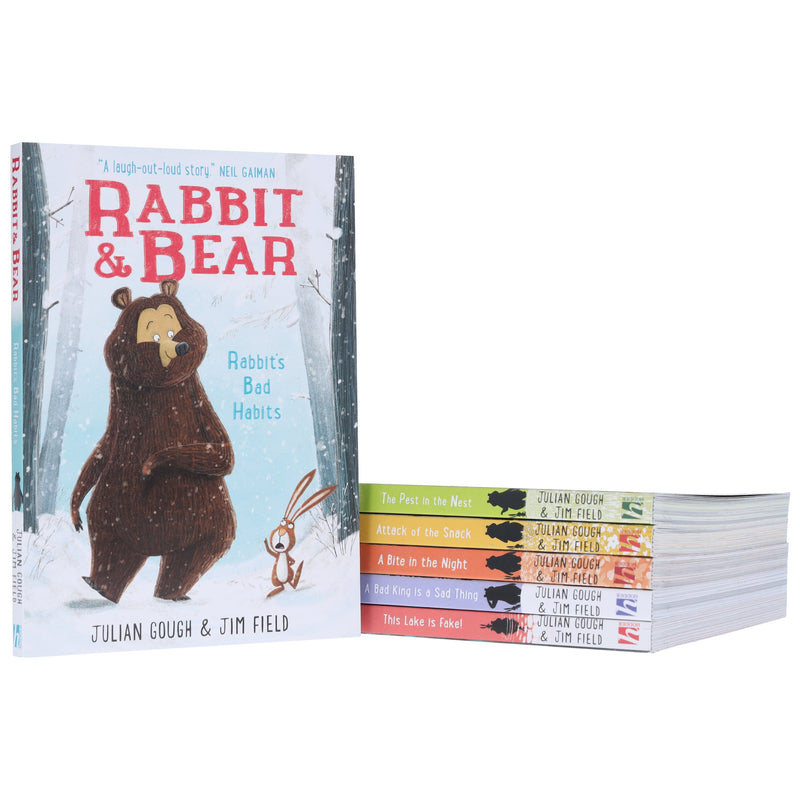 Rabbit and Bear Series By Julian Gough & Jim Field 6 Books Collection Set - Ages 5-8 - Paperback 7-9 Hachette