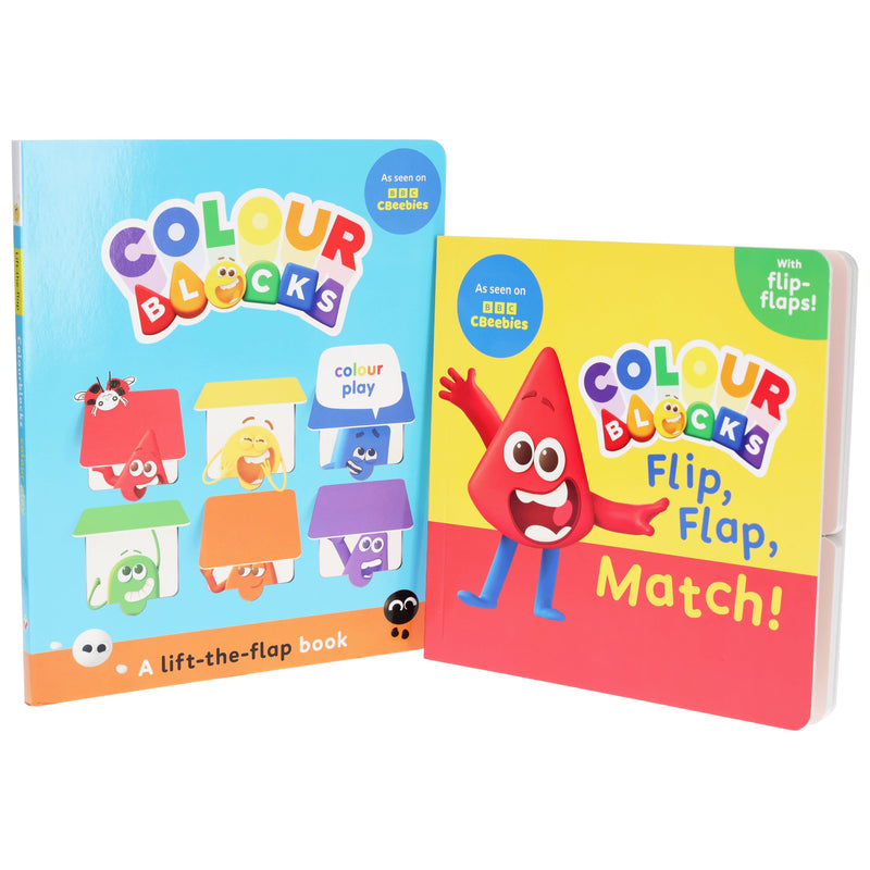 Colourblocks Colour Play: A Lift-the-Flap Book & Colourblocks Flip, Flap, Match! 2 Books Collection Set - Ages 3-6 - Board Book 3-5 Sweet Cherry Publishing