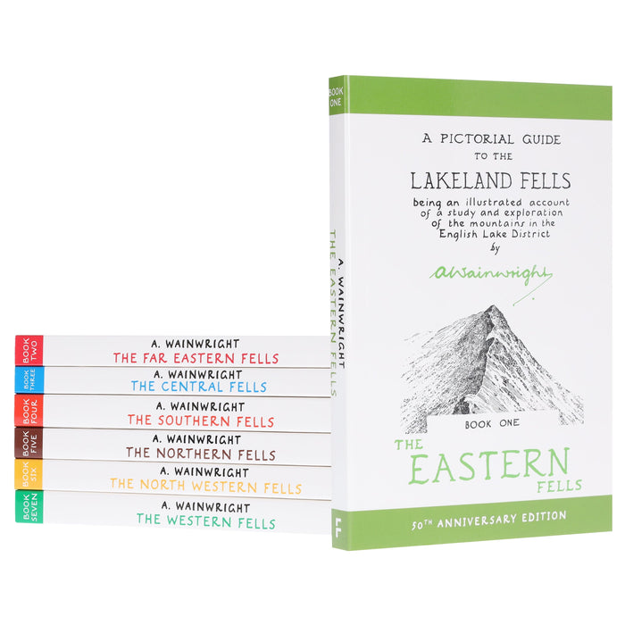 The Pictorial Guides to the Lakeland Fells by Alfred Wainwright: 50th Anniversary Edition 7 Books Box Set - Non-Fiction - Paperback B2D DEALS Frances Lincoln Publishers Ltd