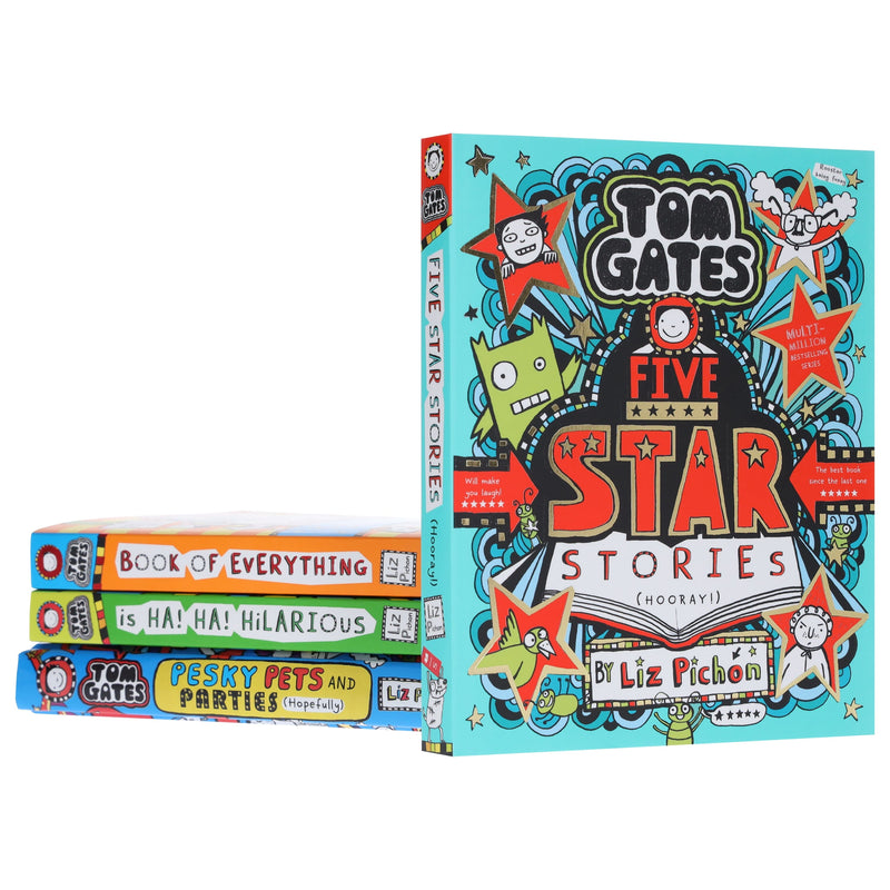 Tom Gates Series (Book 21-24) by Liz Pichon 4 Books Collection Set - Ages 7-12 - Paperback/Hardback 7-9 Scholastic