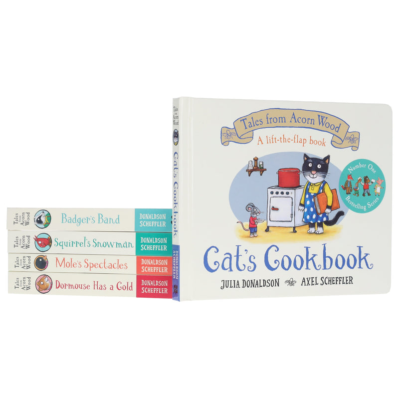 Tales From Acorn Wood by Julia Donaldson Illustrated 5 Books Collection Set (A Lift-the-flap Story) - Ages 2-5 - Board Book 3-5 Pan Macmillan