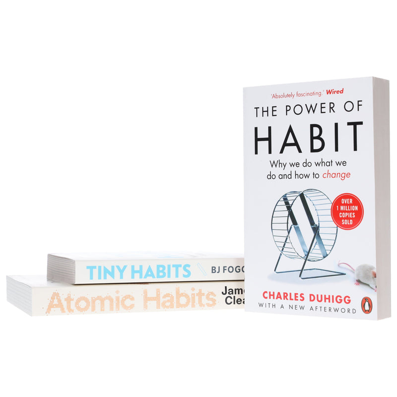 Atomic Habits, Tiny Habits & The Power of Habit: 3 Books Collection Set - Non Fiction - Paperback Non-Fiction Penguin