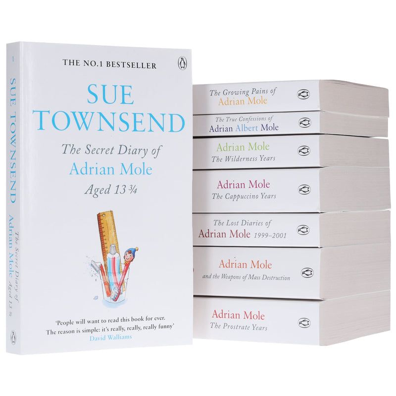 Adrian Mole Series by Sue Townsend 8 Books Collection Set - Young Adult - Paperback Fiction Penguin Random House