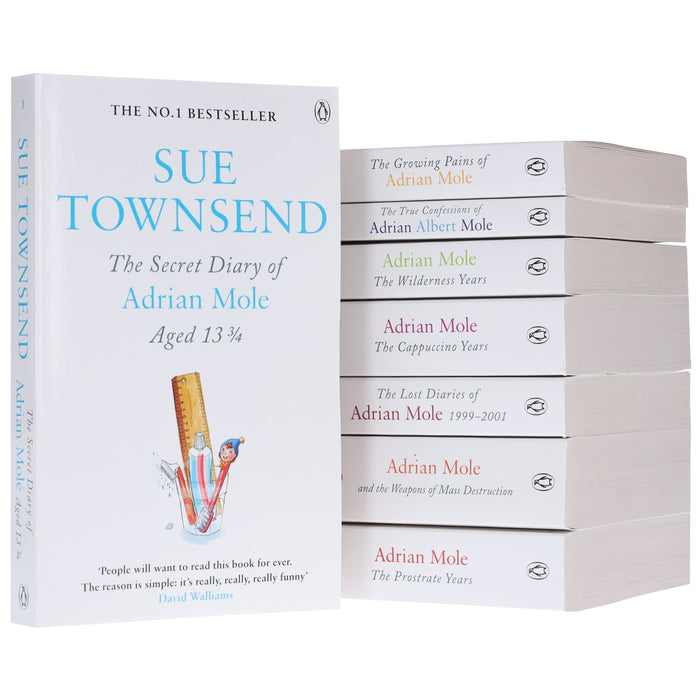 Adrian Mole Series by Sue Townsend 8 Books Collection Set - Young Adult - Paperback Fiction Penguin Random House