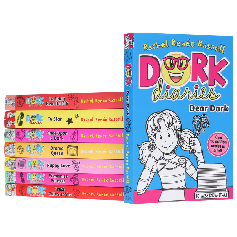 Dork Diaries Series (Vol. 5-12) By Rachel Renee Russell 8 Books Collection Set - Ages 9-14 - Paperback 9-14 Simon & Schuster