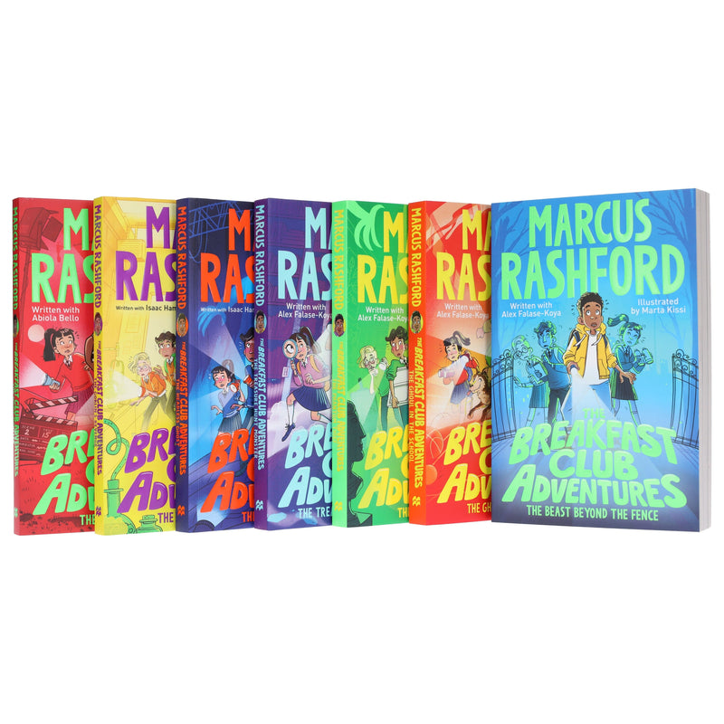 The Breakfast Club Adventures Series By Marcus Rashford Illustrated 7 Books Collection Set - Ages 8-11 - Paperback 9-14 Macmillan