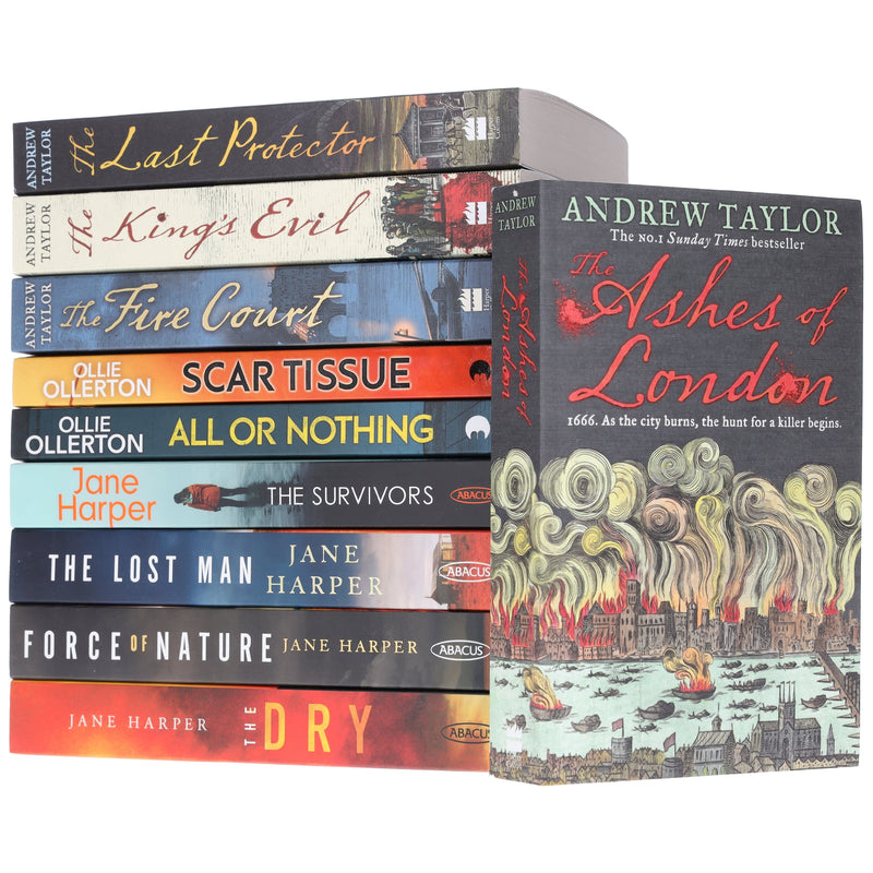 British & International Thriller Bundle by Andrew Taylor, Jane Harper & Ollie Ollerton 10 Books Set - Fiction – Paperback Fiction Various