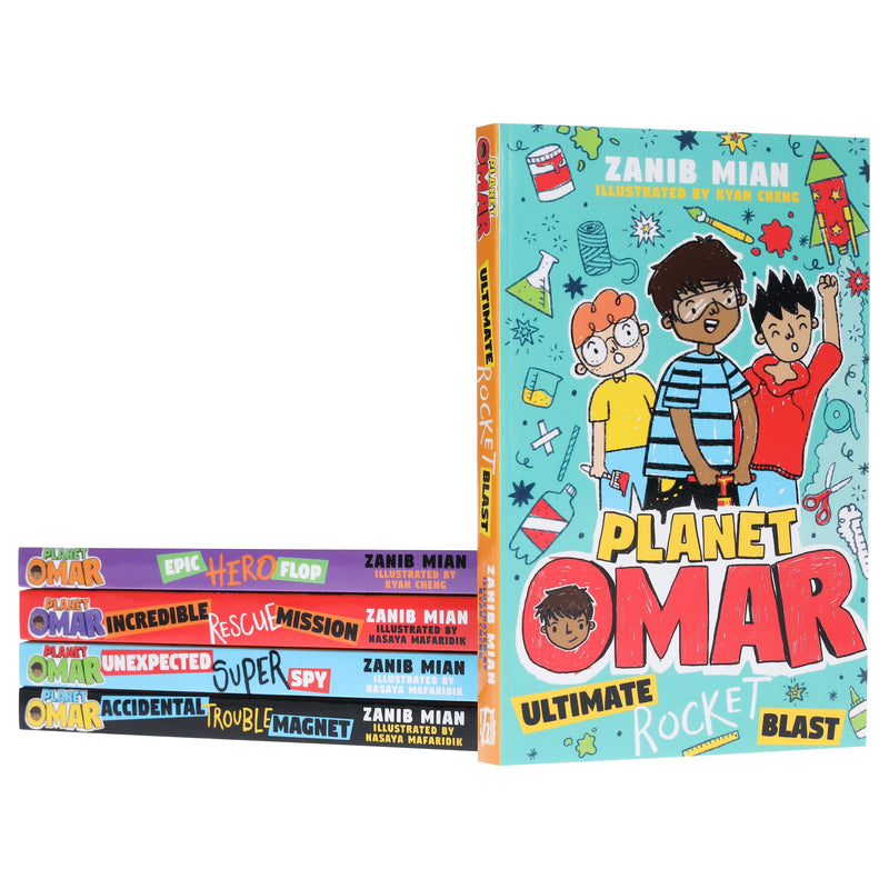 Planet Omar Series by Zanib Mian 5 Books Collection Box Set - Ages 9-11 - Paperback 9-14 Hachette