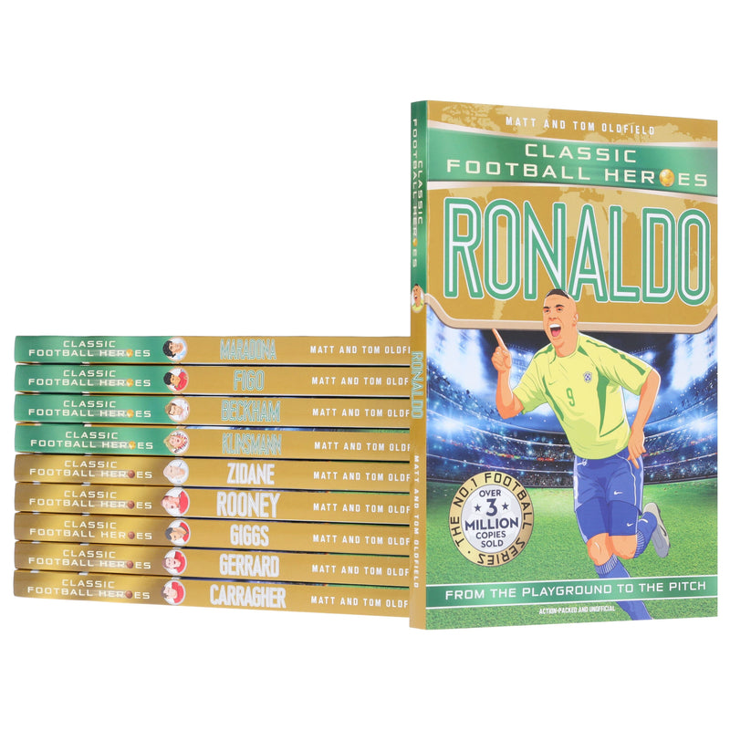 Classic Football Heroes 10 Books Collection Set By Matt & Tom Oldfield - Ages 8-14 - Paperback 9-14 Bonnier Books Ltd