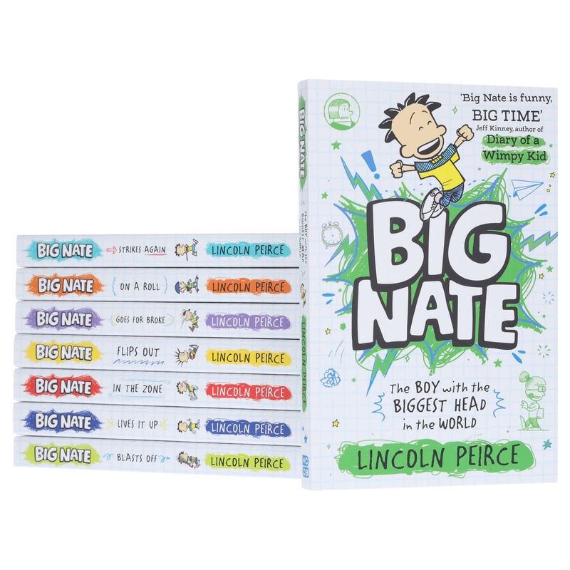 The Big Nate Collection Series by Lincoln Peirce 8 Books Box Set - Ages 9-14 - Paperback 9-14 HarperCollins Publishers