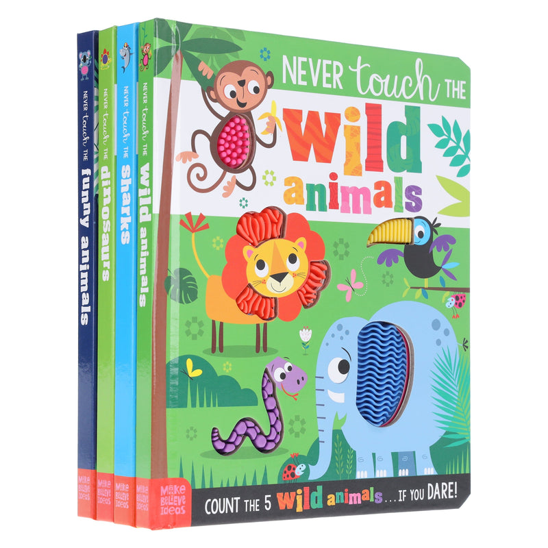 Never Touch The Animals Gift Set 4 Books Collection Box Set - Ages 1+ - Board Book 0-5 Make Believe Ideas