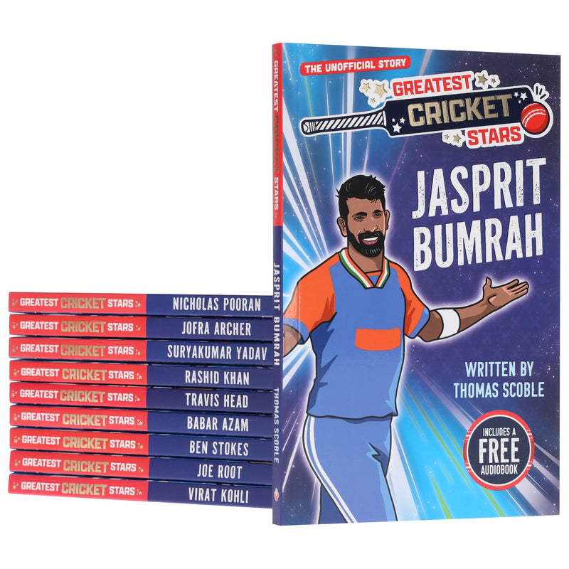 The Greatest Cricket Stars by Thomas Scoble 10 Books Collection Box Set (Includes Free Audiobooks)- Ages 7-9 - Paperback 7-9 Sweet Cherry Publishing