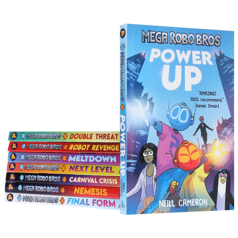 Mega Robo Bros Series by Neill Cameron Graphic Novels 8 Books Collection Set - Ages 9-12 - Paperback Graphic Novels David Fickling Books ltd