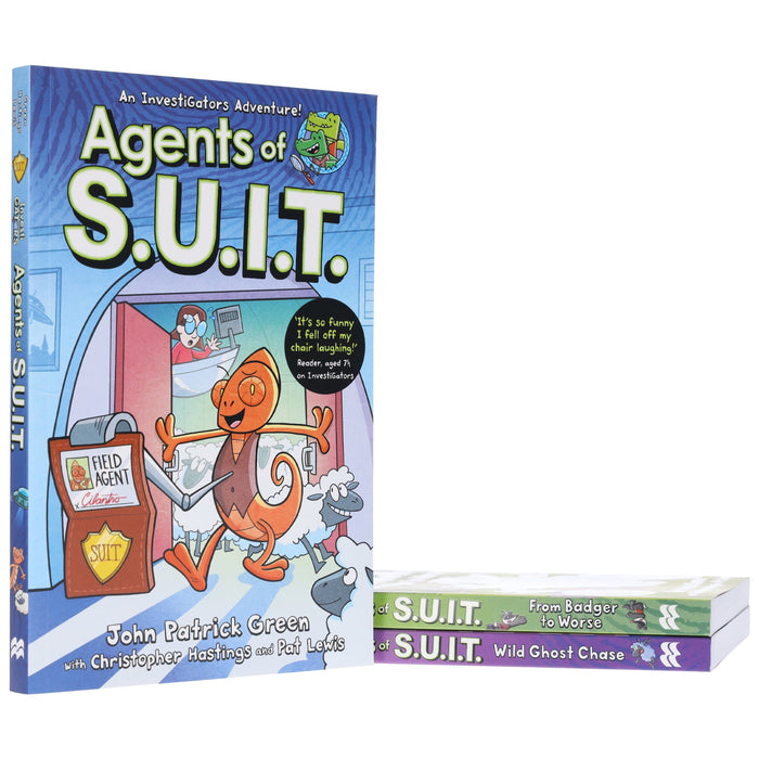 InvestiGators: Agents of S.U.I.T. Series by John Patrick Green 3 Books Collection Set - Ages 7-11 - Paperback Graphic Novels Macmillan
