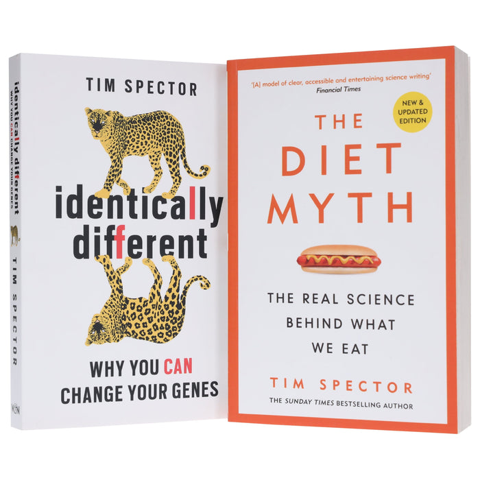 The Diet Myth & Identically Different: by Professor Tim Spector 2 Books Collection Set - Non Fiction - Paperback Non-Fiction Hachette