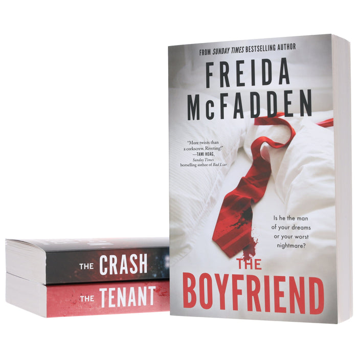 Freida McFadden Collection (The Boyfriend, The Crash & The Tenant) 3 Books Set - Fiction - Paperback Fiction Sourcebooks