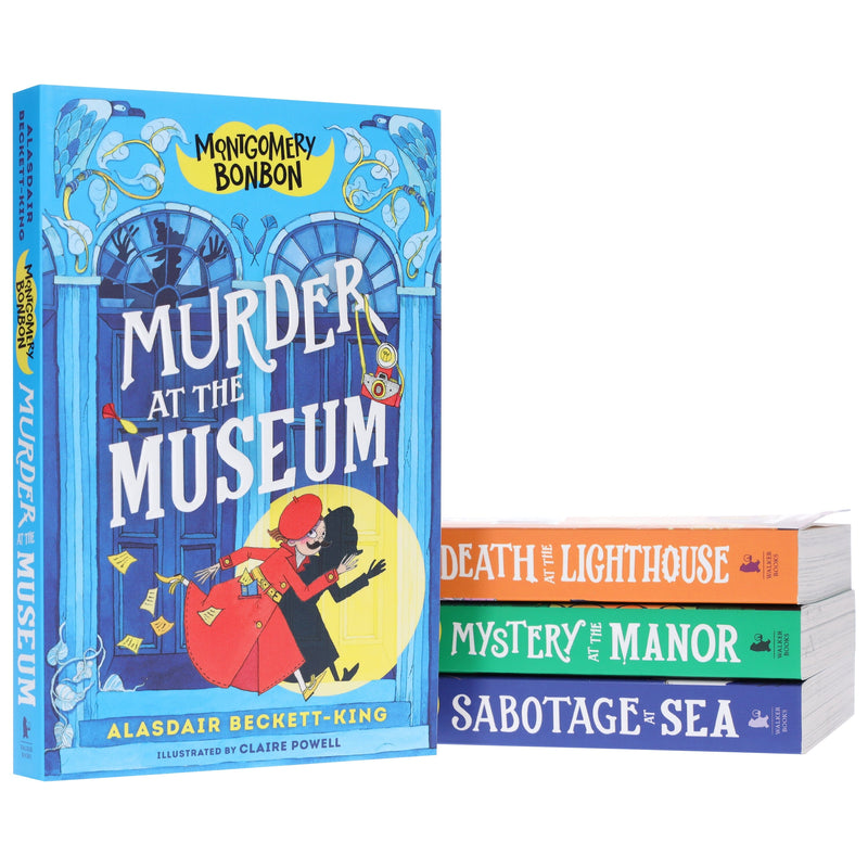 Montgomery Bonbon Series by Alasdair Beckett-King: Illustrated 4 Books Collection Set - Ages 9-12 - Paperback 9-14 Walker Books
