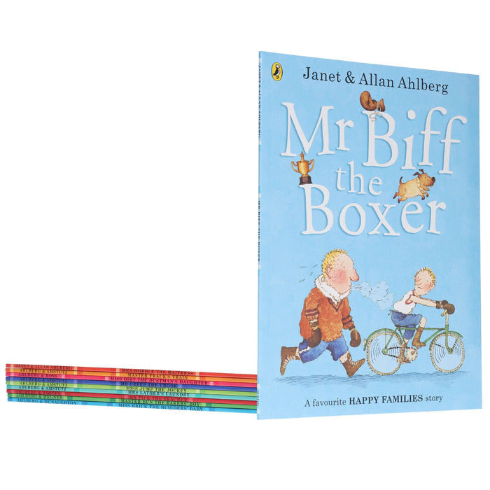 Happy Families Series by Allan Ahlberg & Others Illustrated 10 Books Collection Set - Ages 5-7 - Paperback 5-7 Penguin Random House