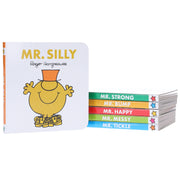 Mr. Men: Pocket Library by Roger Hargreaves 6 Mini Books Collection Box Set - Ages 1-5 - Board Book 0-5 HarperCollins Publishers