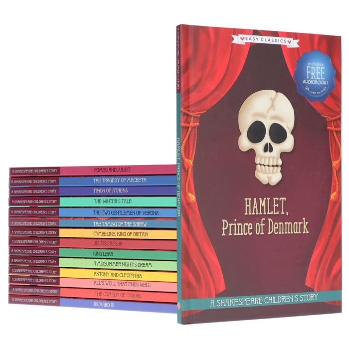 A Shakespeare Easy Classics Children's Stories 15 Books Collection Set With Free Audiobook! - Ages 7+ - Hardback 7-9 Sweet Cherry Publishing
