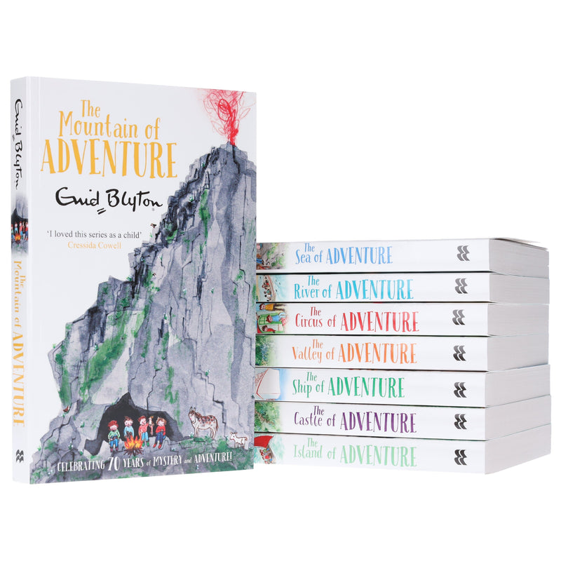 Enid Blyton Adventure Series (Mountain, Sea, River, Circus, Valley, Ship, Castle, Island) 8 Books Collection Box set - Ages 9-14 - Paperback 9-14 Pan Macmillan