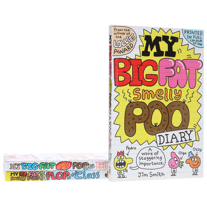 My Big Fat Smelly Poo Diary by Jim Smith 3 Full-Colour Graphic Novels Collection Set - Ages 7-12 - Paperback Graphic Novels Scholastic