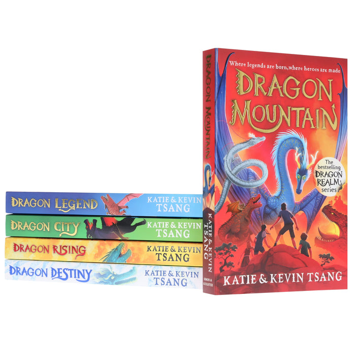 Dragon Realm Series (Book 1-5) By Katie & Kevin Tsang: 5 Books Collection Set - Ages 7+ - Paperback 9-14 Simon & Schuster