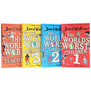 The World's Worst Children Series by David Walliams: Illustrated 4 Books Collection Set - Ages 7-12 -Paperback 7-9 HarperCollins Publishers
