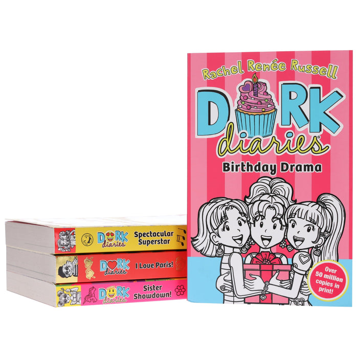 Dork Diaries Series (Vol. 13-16) By Rachel Renee Russell 4 Books Collection Set - Ages 9-11 - Paperback 9-14 Simon & Schuster
