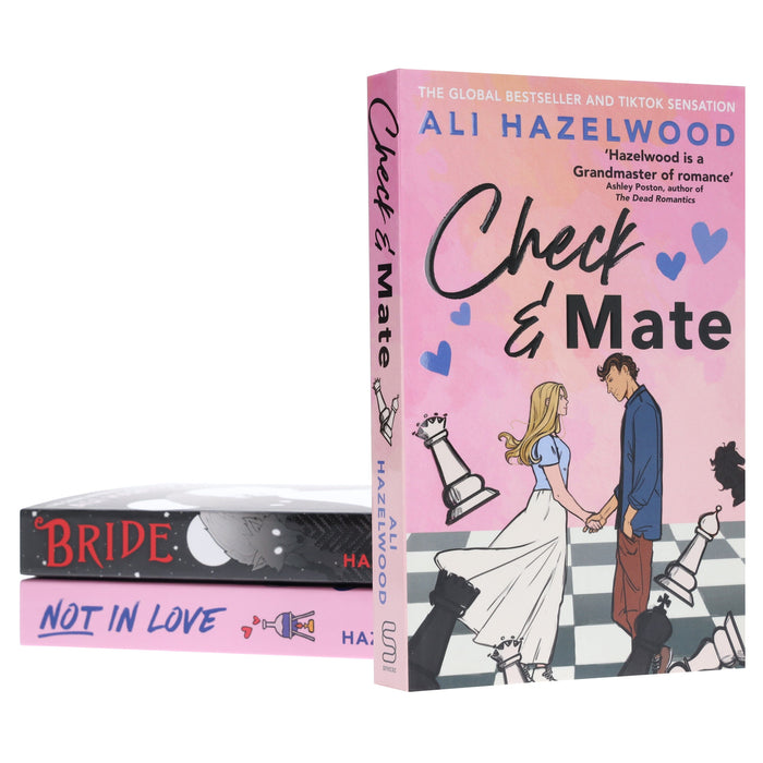 Ali Hazelwood's Check & Mate, Bride & Not in Love 3 Books Collection Set - Fiction - Paperback Fiction Hachette
