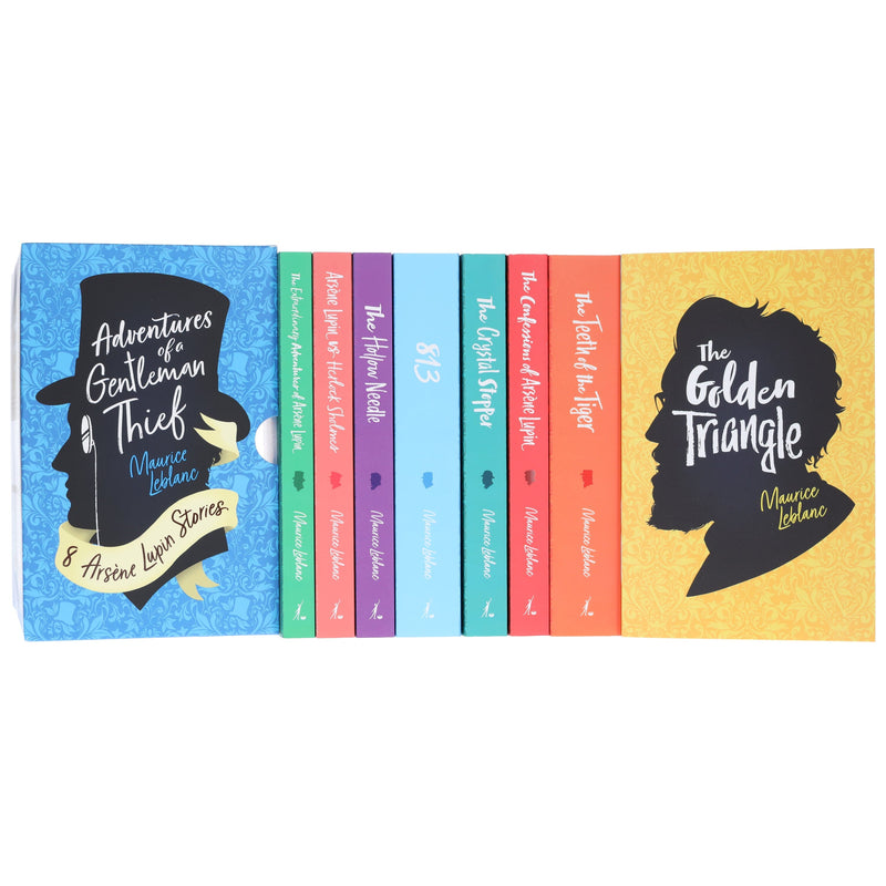 The Complete Collection of Arsene Lupin 8 Books Box Set by Maurice LeBlanc - Age 18 years and up - Paperback Fiction Cherry Stone Publishing