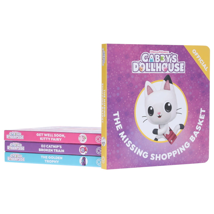 DreamWorks Official Gabby's Dollhouse Little Library 4 Books Collection Box Set - Ages 3+ - Board Book 3-5 Orchard Books