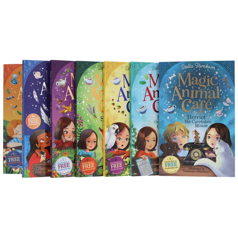 Magic Animal Cafe Series by Stella Tarakson & Jo Glasspool 7 Books Collection Set (Includes a Free Audiobooks!) - Ages 7-9 - Paperback 7-9 Sweet Cherry Publishing